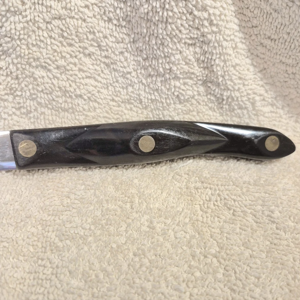 Cutco 1721 KA Serrated Trimmer Knife Brown Handle Olean NY 4 14/16th